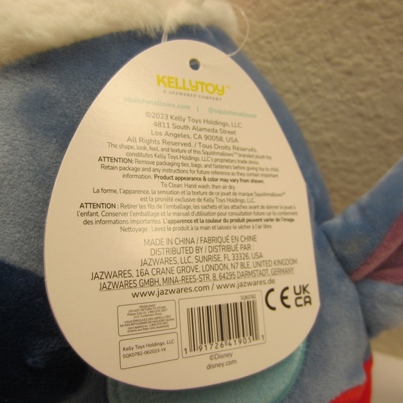 Squishmallows Stitch From Disney Christmas  NWT - Picture 3 of 11
